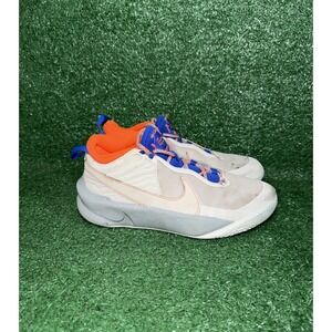 Nike Shoes Kids Size 6.5Y Team Hustle D 10 Grey Blue Orange Athletic Sneakers‎